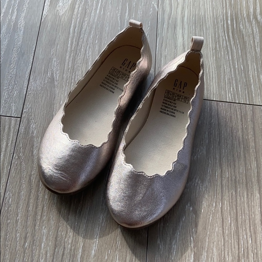 Gap kids Light gold kids ballet slippers